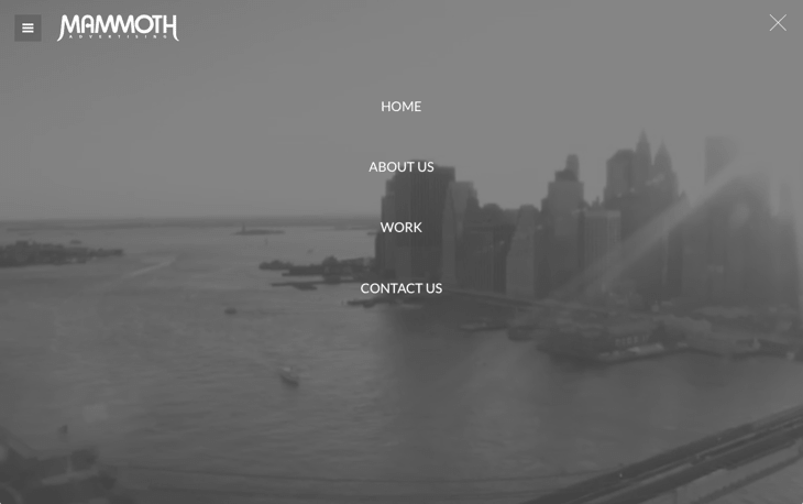 a screenshot of Mammothnyc website