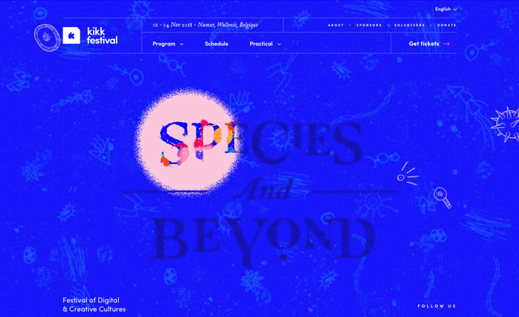 a screenshot of KIKK website