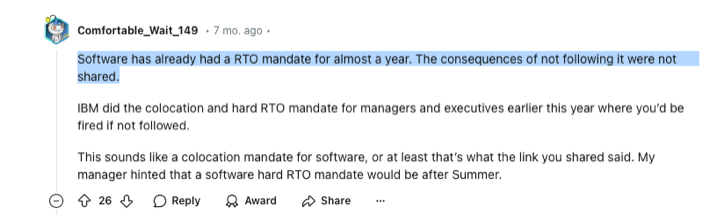 IBM RTO rules feedback